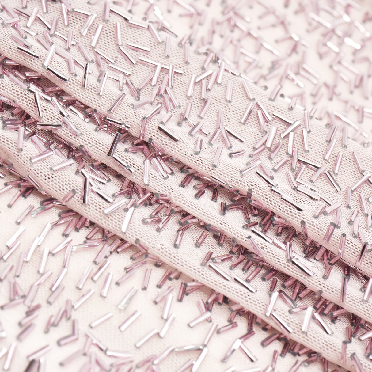 Beaded Stretch Mesh Fabric
