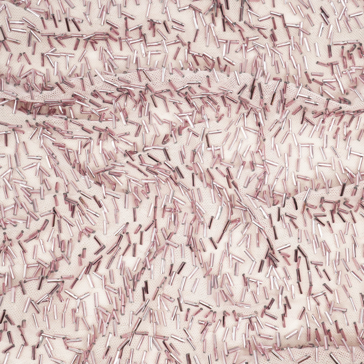 Beaded Stretch Mesh Fabric