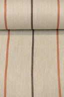1 yarda de lino color tono otoñal en rayas de espiga, tela premium para manualidades, ancho de 54"