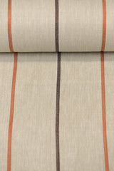 1 Yard Autumn Hue Herringbone Stripe Linen Premium Craft Fabric 54" Width