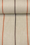 1 Yard Autumn Hue Herringbone Stripe Linen Premium Craft Fabric 54" Width