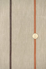 Linen Herringbone Yarn-Dyed Stripe Fabric