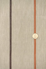 1 Yard Autumn Hue Herringbone Stripe Linen Premium Craft Fabric 54" Width