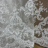 Beaded Corded Bridal Lace