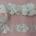 Beaded Corded Floral Lace Trim