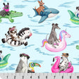 Minky Fabric Digital Cuddle Multi Poolpaw Tay