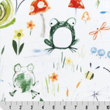Cuddle Fabric Toadstool Tale Loden Print 58-60"
