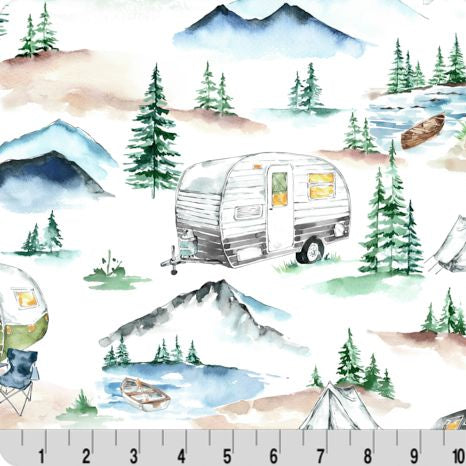 Cuddle Fabric Digital Multi Trailer Trails 58-60