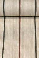 1 Yard Linen Novelty Herringbone Yarn Dyed Stripe Fabric Copper Color 54" Width