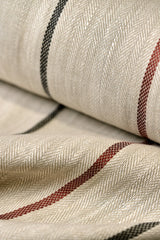Linen Herringbone Yarn-Dyed Stripe