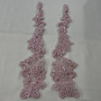 Beaded Corded Floral Lace Applique