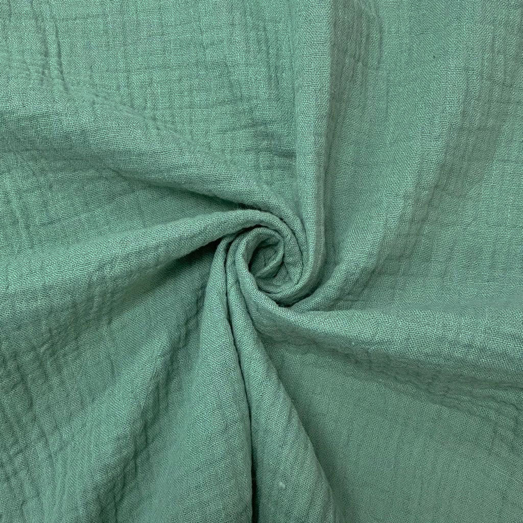 Double Layer Cotton Gauze Fabric - Soft Double Layer Muslin, 46/48" Width (1 Yard)