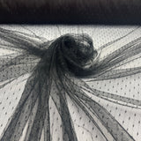 2-Way Stretch Dots Point Net Mesh Polyester Fabric - Dots Point Net Mesh, 60" Width (1 Yard)