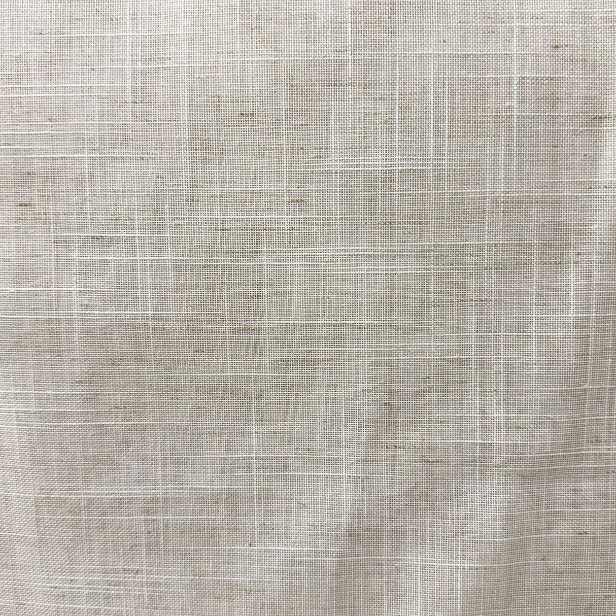 Declan Sheer Polyester Linen Fabric - Ivory Solid Sheer, 118" Width (1 Yard)