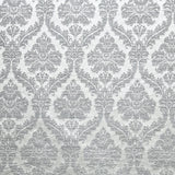 Delano Traditional Damask Polyester Fabric - Damask Floral Pattern, 57" Width (1 Yard)