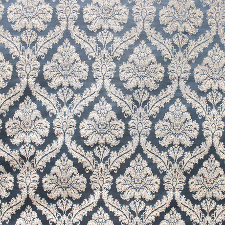 Delano Traditional Damask Polyester Fabric - Damask Floral Pattern, 57" Width (1 Yard)