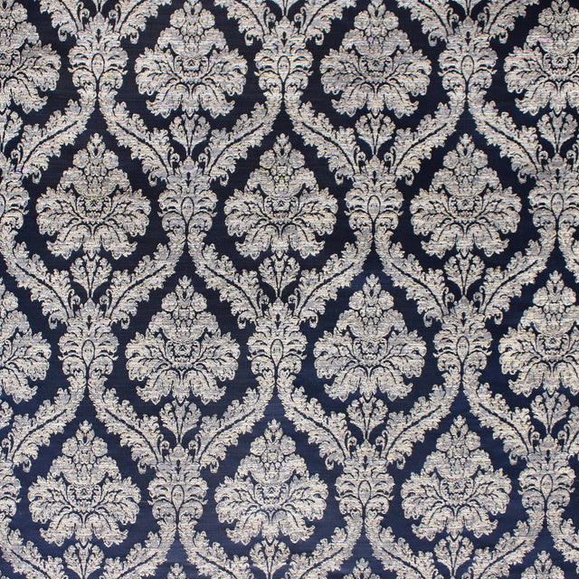 Delano Traditional Damask Polyester Fabric - Damask Floral Pattern, 57" Width (1 Yard)