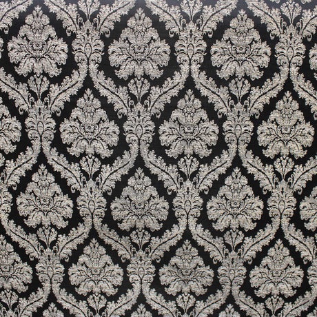 Delano Traditional Damask Polyester Fabric - Damask Floral Pattern, 57" Width (1 Yard)