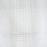 Deluca Knit Striped Sheer Polyester Fabric - White, Beige, 118" Width (1 Yard)