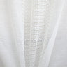 Deluca Knit Striped Sheer Polyester Fabric - White, Beige, 118" Width (1 Yard)