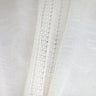 Deluca Knit Striped Sheer Polyester Fabric - White, Beige, 118" Width (1 Yard)