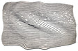 Beluga Tufted Design 55 Wool Fabric - Ivory Black Tufted Pattern, 8' X 11', 9' X 12', 10' X 13' (1 Piece)