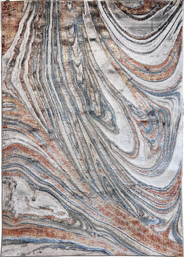 Chromatic Transformation Polypropylene Polyester Fabric - Shifting Hue Flat Weave Area Rug, Foldable, Made In Turkey (1 Unit)