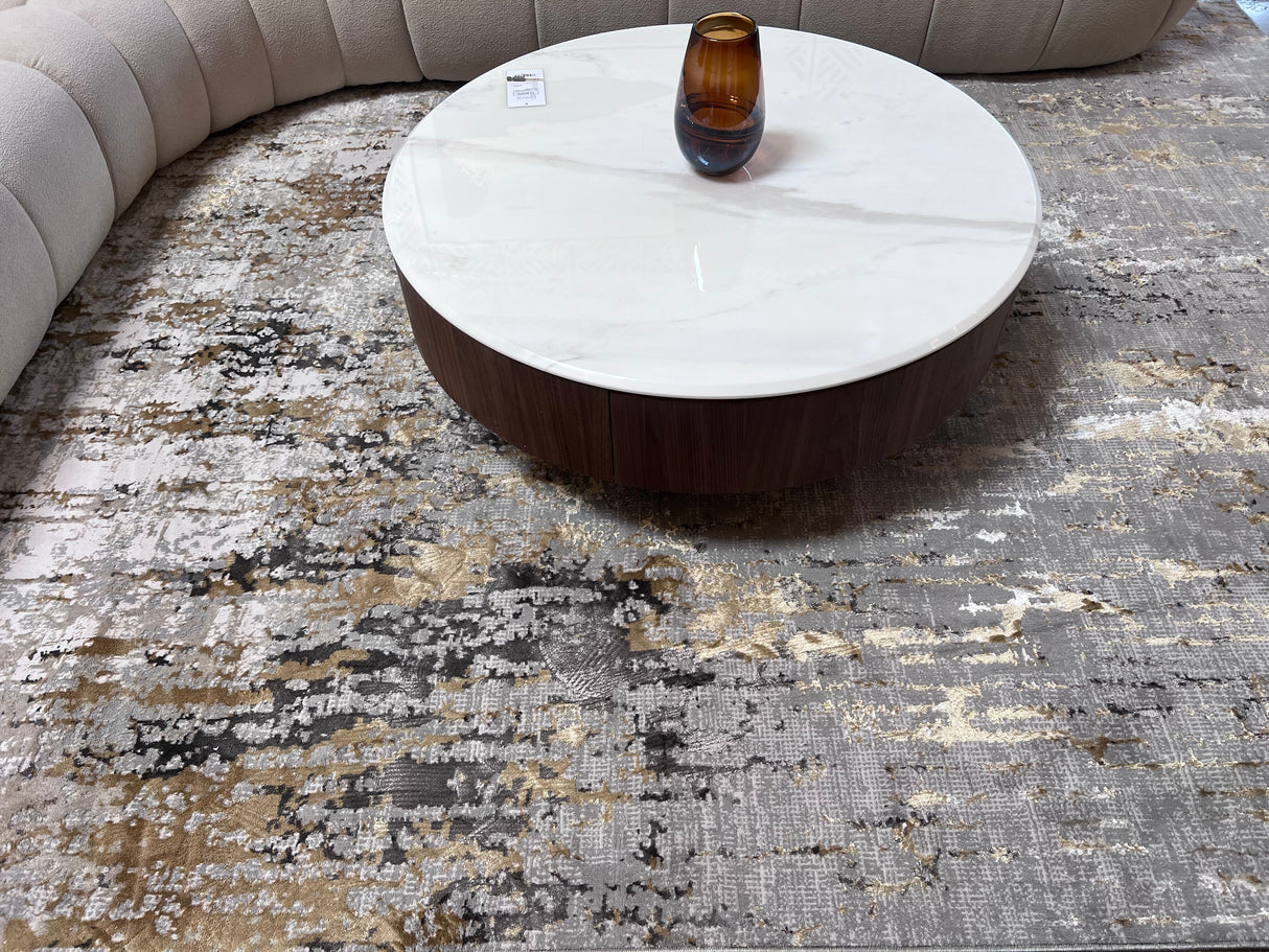 DEV303 Polypropylene Polyester Area Rug - Color-Shifting Flat Weave, 5' 4" X 7' 8", 8' X 11", 10' X 13" (1 Unit)