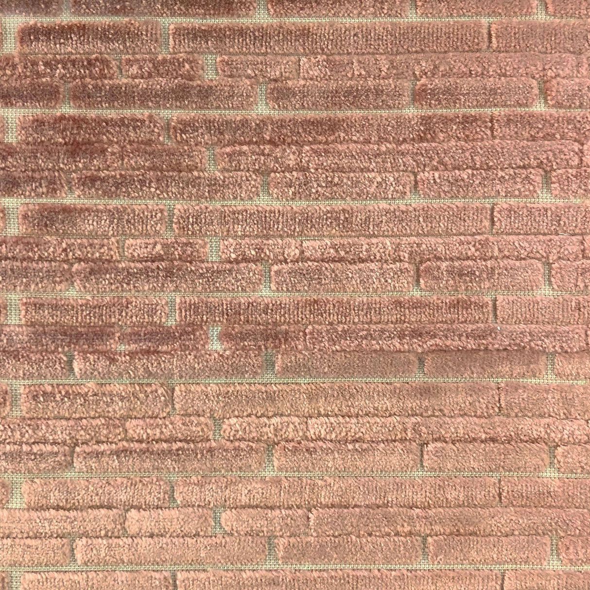 Dezi Fabric Textured Chenille Fabric - Textured Solid Brick-Like, 56" Width (1 Yard)