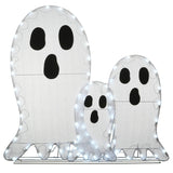 Halloween Pre-Lit Ghost Trio Outdoor Decoration with LED Lights (Plug-In)