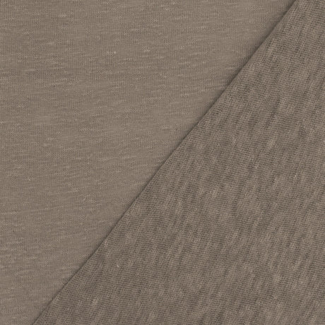 1 Yard Latte Taupe Brown Slub Stretch Jersey Knit Fabric Soft Matte 55 Inches Width