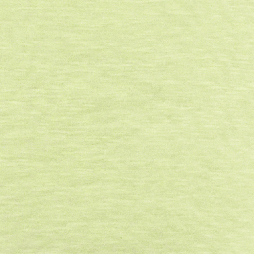1 Yard Faint Lime Yellow Slub Stretch Jersey Knit Fabric Soft Lightweight 54 Inches Width