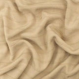1 Yard Cream Beige Stripe Stretch Interlock Knit Fabric 60 Inches Width