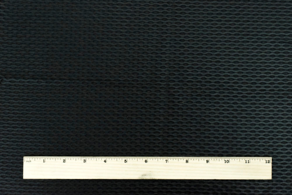 1 Yard Pearl Black 3D Mesh Stretch Yoga Activewear Fabric For Blouses And Dancewear 58 Inches Width