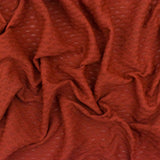 1 Yard Burnt Orange Stretch 3D Mesh Yoga Activewear Fabric Horizontal Stretch 57 Inch Width