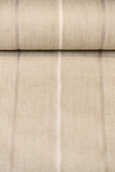 1 Yard Linen Novelty Herringbone Yarn Dyed Stripe Fabric 2 Tone Sage Ivory Color 54" Width
