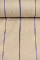 1 Yard Linen Novelty Herringbone Yarn Dyed Stripe Fabric Softened Color 54" Width