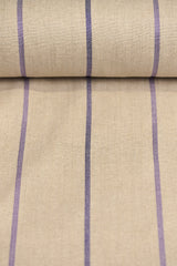 1 Yard Linen Novelty Herringbone Yarn Dyed Stripe Fabric Softened Color 54" Width