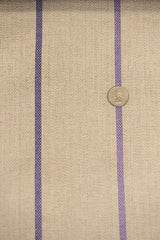 1 Yard Linen Novelty Herringbone Yarn Dyed Stripe Fabric Softened Color 54" Width
