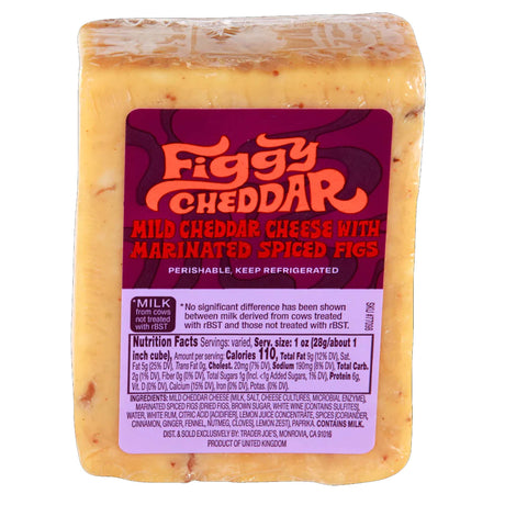 Figgy Cheddar Cheese – Sweet Savory Gourmet Flavored Cheese