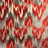 Diamo Cut Velvet Fabric - Abstract Ikat Pattern, 55" Width (1 Yard)