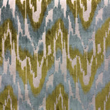 Diamo Cut Velvet Fabric - Abstract Ikat Pattern, 55" Width (1 Yard)