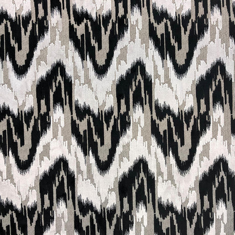 Diamo Cut Velvet Fabric - Abstract Ikat Pattern, 55" Width (1 Yard)