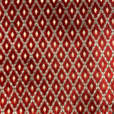 Diego Fabric Cut Velvet Fabric - Diamond Shaped Geometric Pattern, 55" Width (1 Yard)