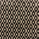 Diego Fabric Cut Velvet Fabric - Diamond Shaped Geometric Pattern, 55" Width (1 Yard)