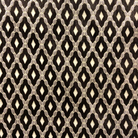 Diego Fabric Cut Velvet Fabric - Diamond Shaped Geometric Pattern, 55" Width (1 Yard)
