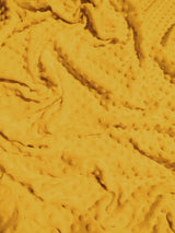 Canary Yellow Minky Dimple Dot Baby Soft Fabric