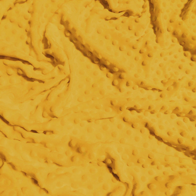 Canary Yellow Minky Dimple Dot Baby Soft Fabric