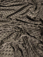 Charcoal Minky Dimple Dot Baby Soft Fabric by the Yard