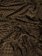 Chocolate Minky Dimple Dot Baby Soft Fabric